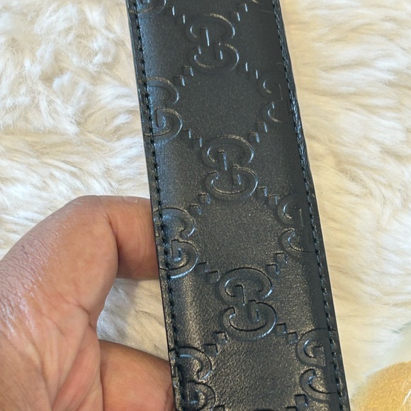 Gucci Black Guccissima Leather Belt - Picture 11 of 16